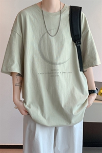 已注册/夏季内景ins韩版设计感短袖T恤男潮宽松打底衫 DT3005/P25图片