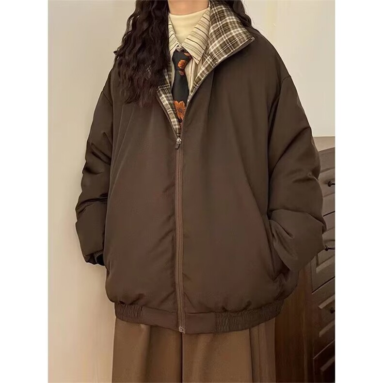 棉服男女冬季中性风小众高级感宽松棉衣冬外套潮流百搭TT118 P76图片