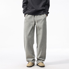 秋冬新款美式高街水洗潮牌休闲裤男宽松直筒卫裤，男装休闲裤，电商D218A