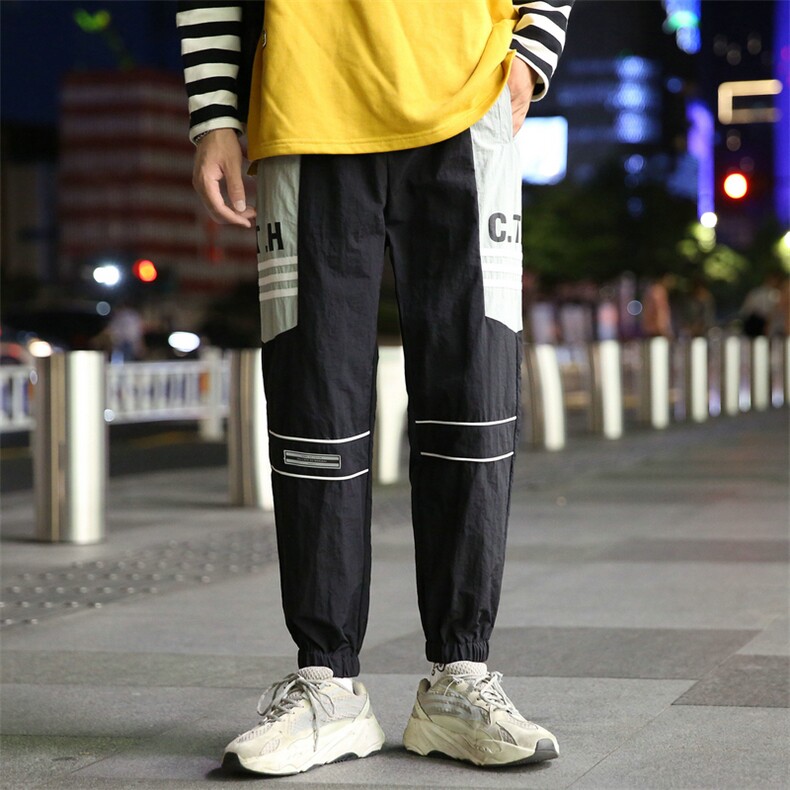 2021春秋新款工装裤宽松束脚小脚裤潮牌男士休闲裤九分裤DS882T,男装休闲裤,电商A102