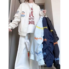 1506A/GW8210/P54美式情侣褶皱袖冲锋衣新款百搭棒球服外套男女1，男装夹克，星座1506A