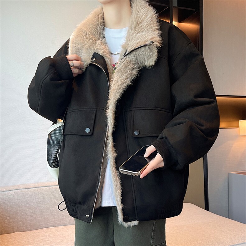 主推冬季新款宽松/座山雕加厚外套潮加厚棉衣XZ102B-1M801-P135图片