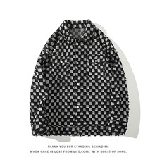 58.8%棉24.2%聚酯纤维14.9%再生纤维素纤维2.1%纤维J593-P85，男装夹克，电商A082