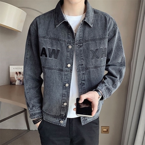 2026新款春季牛仔外套男水洗潮牌刺绣夹克上衣 A313-1582-P135图片