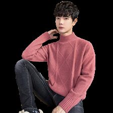 Tim-MY711半高领毛衣男厚款新款冬季内穿打底保暖衣韩版潮流，男装针织衫/毛衣，电商D310（原电商305）