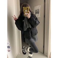 1506-1/G78300/P84女多巴胺立领棉衣冬季简约刺绣百搭款，男装棉衣，星座1506A