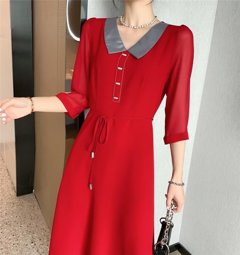 秋季新品连衣裙现货M-XXL，女装连衣裙，琴菲儿