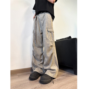 903-AK08-特P60【S-3XL】美拉德复古卡其沙色工装裤!1,牛仔衬衫羽绒服搭配图片