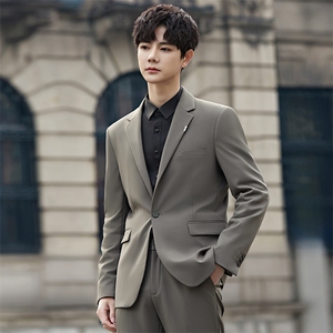 2025春秋男商务正装礼服西服时尚休闲西装两件套A355-5582-P235图片