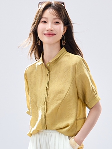 现货2026夏装新款修身透气舒适气质上衣女士衬衣图片