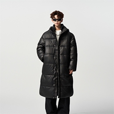 有长图冬季长款黑金羽绒棉衣服男潮宽松连帽棉袄外套MF00831/P150，男装棉衣，电商B316