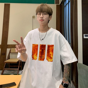 可48小时发货支持抖音得物来样二开 美式满天星亮片短袖T恤MTX632图片