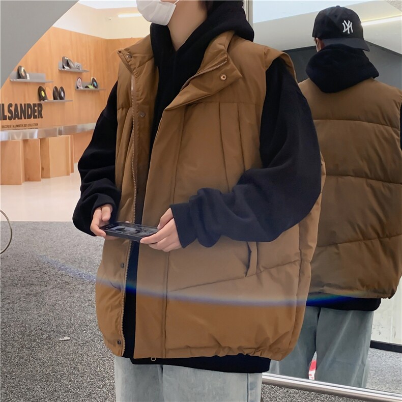 F581P58秋冬男装棉衣马甲时尚外套休闲棉加厚保暖,男装背心/马甲,星座512-6