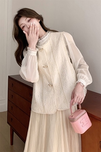 新款现货上新2025重工刺绣甜美百搭马甲女85021-208A-P120-K225图片