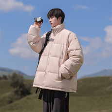 wassuphappy立领羽绒服男款冬季潮流户外加厚防寒白鸭绒休闲外套，男装羽绒服，星座109
