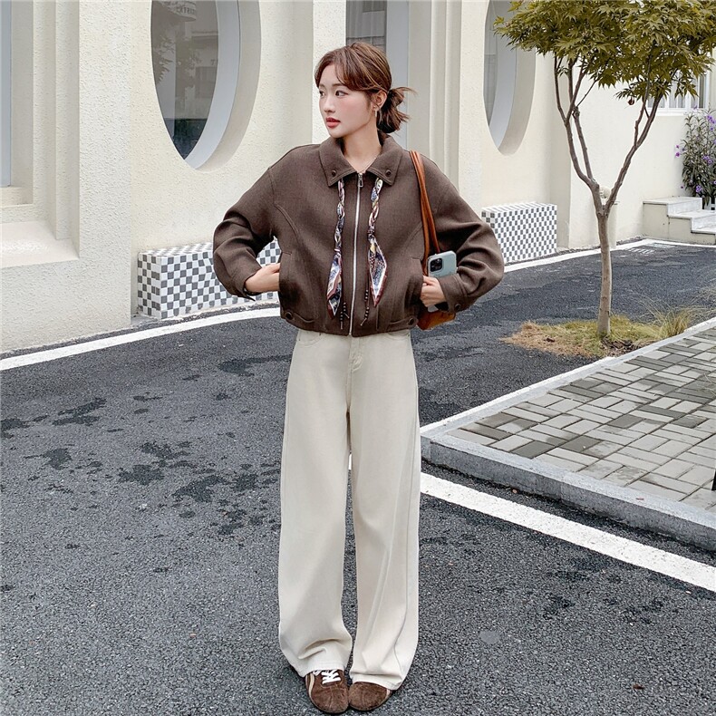 ：冬季新款有设计感时尚百搭夹克外套2C135-8920P155K238,女装短外套,2C135