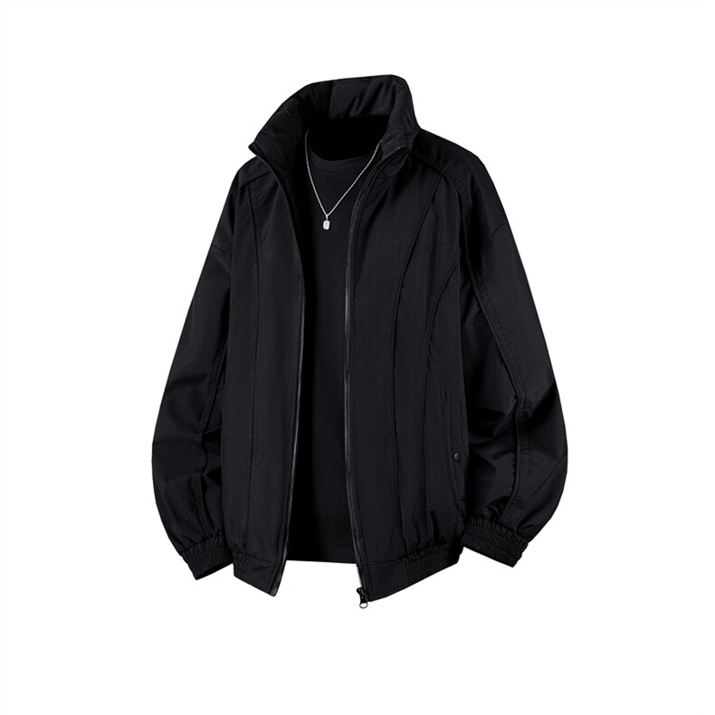 b535-特p73冬季三防工装立领拼接设计感棉衣男保暖宽松棉服，男装棉衣，电商B369（原A024）