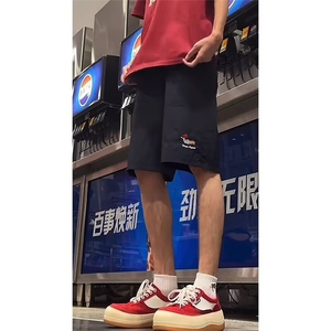 夏季薄款休闲裤子男女款百搭宽松直筒复古痞帅显瘦长裤