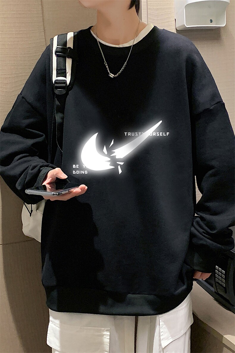 S6111-P28加绒款-P33秋季圆领卫衣男大码韩版宽松长袖外套,男装卫衣,电商A040