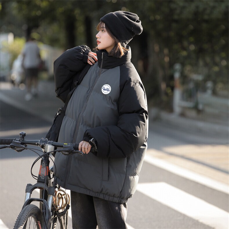 现货抖音得物可供视频三防加厚羽绒拼接棉衣外套面包棉服86627,男装棉衣,电商A486