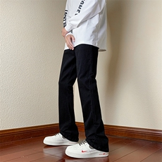 B221美式ins高街小众纯色百搭弹力微喇牛仔裤LK23010-P60控78，男装牛仔裤，电商B221