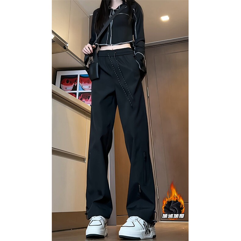 2024HK24111加绒女模大码防水直筒冲锋裤M-5XHK24909-特P35，男装休闲裤，电商A022