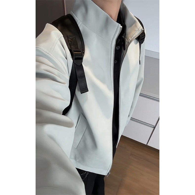 特批P80无差价秋季cleanfitPU皮扎染飞行大码夹克皮衣外套男J5230,男装皮衣,电商A001