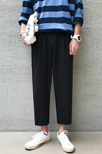 K704-P40(控58)早秋西装坠感休闲裤男士大码宽松直筒裤新款九分裤，男装西服套装，电商B280-1（原A049）