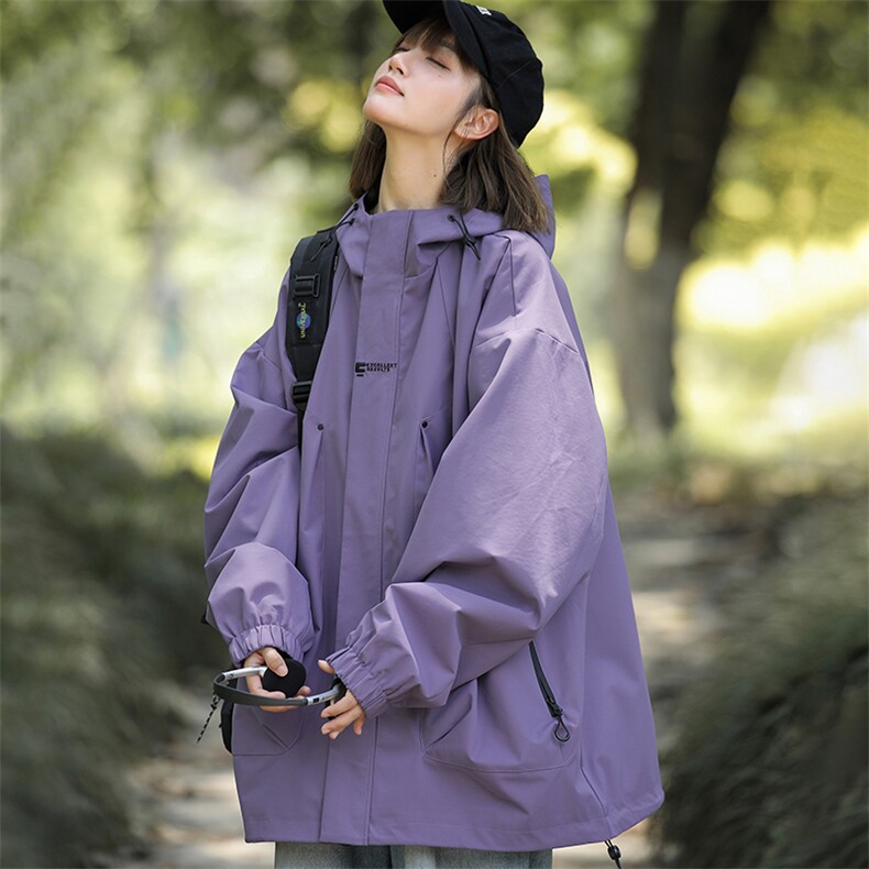 904-2-MY745-68特秋季登山服户外宽松三防连帽夹克男女同款图片