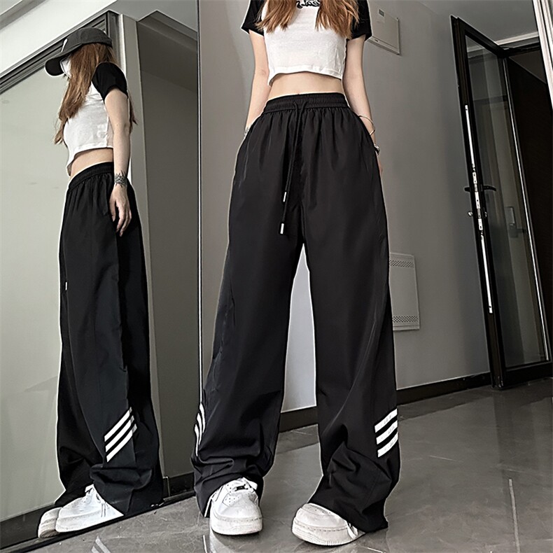 B221 美式ins街头hiphop休闲情侣宽松运动裤子 LK23117-P60 控78图片