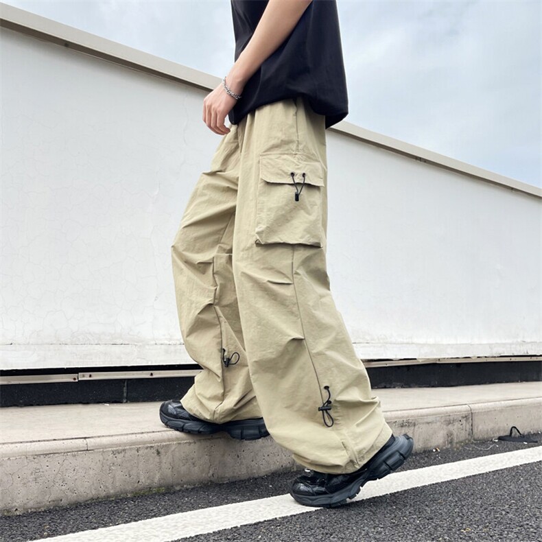 新款潮流宽松速干休闲裤户外工装大口袋伞兵裤,男装工装外套,星座410-7