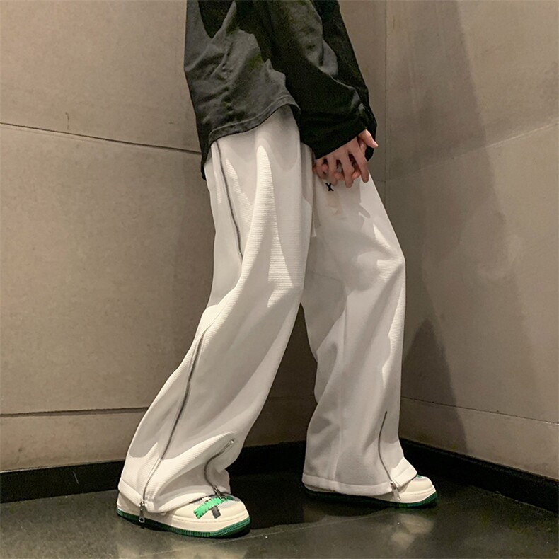 现货男装宽松休闲直筒四季款设计感运动休闲裤DM169-P50,男装休闲裤,电商D321-1