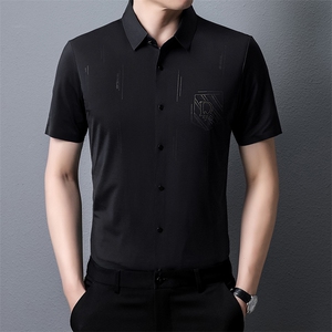 PAF3302钱塘2020-3夏季新款男士无痕高品质短袖衬衫薄款衬衣P44图片