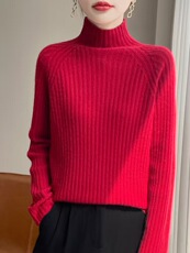 新款纯色针织衫轻奢高龄设计单件，女装针织衫/毛衣，尚雪电商供货