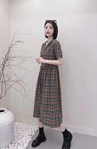 格子连衣裙，女装连衣裙，平凡人生