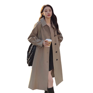 春装新款显瘦中长款风衣外套女春款2D075(P160-K228)图片