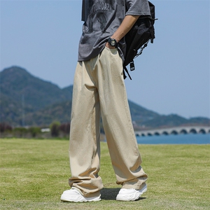 得物品质夏男裤纯棉直筒宽松直筒宽松长裤h890 P50图片