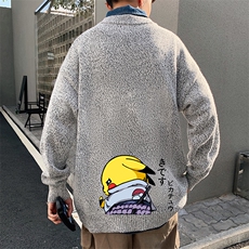 M19036-P45加绒款-P65加厚加绒毛衣男大码毛线衣男针织衫男线衫，男装针织衫/毛衣，电商A040