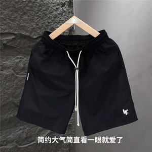 夏季新款糖果色潮牌速干短裤男轻奢高档时尚百搭透气五分裤沙滩裤图片