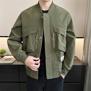 2025春装 店主风新款棒球领工装休闲夹克时尚潮流外套58115-P125图片