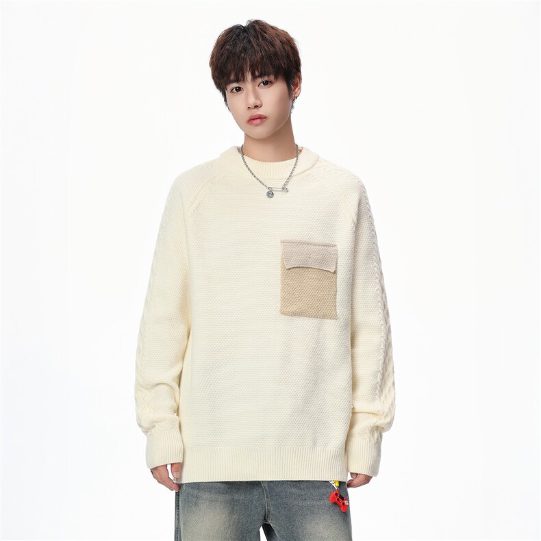 【新品】2025秋冬男士时尚休闲百搭针织毛衣潮流-M190-P45,男装针织衫/毛衣,星座1105-1