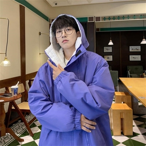 三防多拉链户外冲锋衣内里600克仿兔毛潮牌棉衣XZ301AY02P118