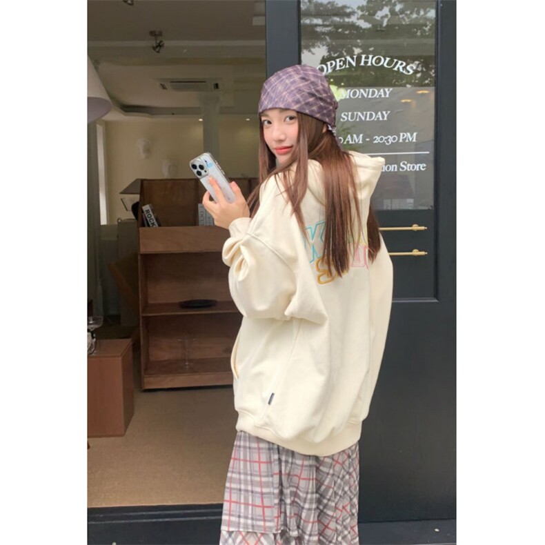 5571-P55原版刺绣口袋压线纯棉华棉复合休闲卫衣薄款/加绒,女装卫衣/绒衫,星座617A-2
