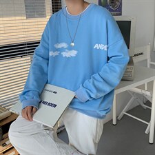 2022春款炸街个性卫衣男女圆领情侣装223-7-WY20，男装卫衣，星座227-7