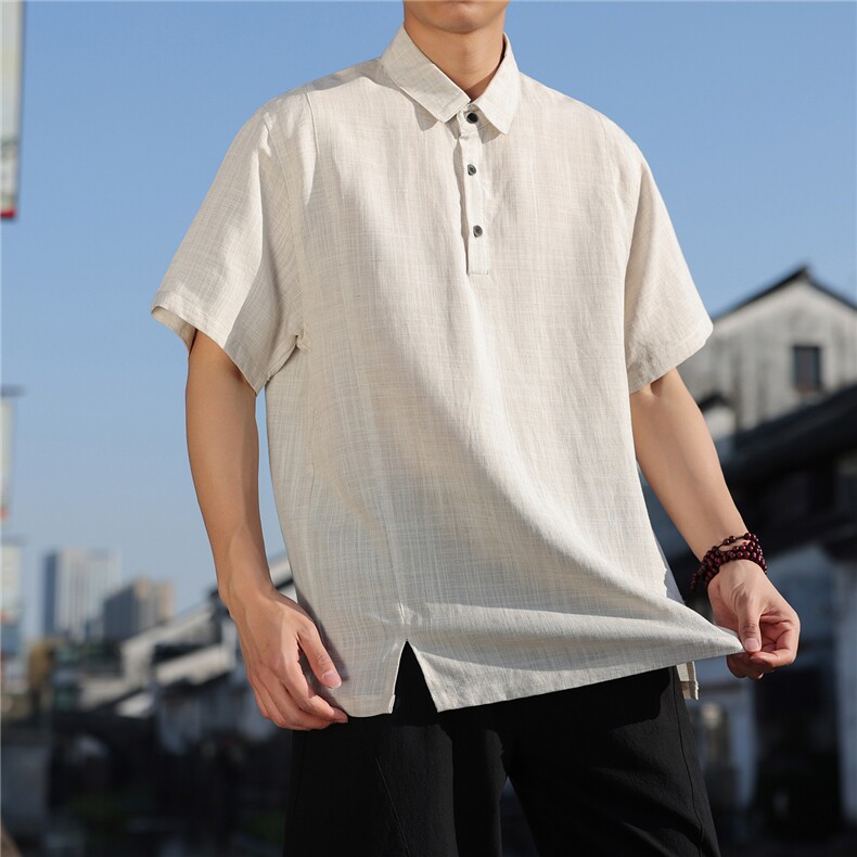 2026夏季新款风天丝莱赛尔纯色T恤宽松大码CS2602,男装T恤,电商A008