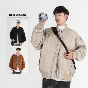秋冬季潮牌宽松飞行员加厚夹克外套男 A436-965-P100138图片