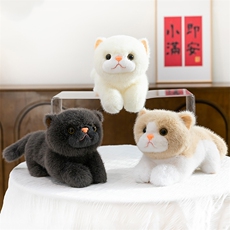 仿真趴猫毛绒玩具
