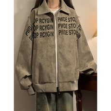 春秋季皮衣外套男女同款新款美式夹克XZ102B-1-JK2539P65，男装夹克，星座102B-1