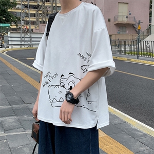 Q11136-P30 春夏季七分袖t恤男大码五分袖男短袖中袖图片