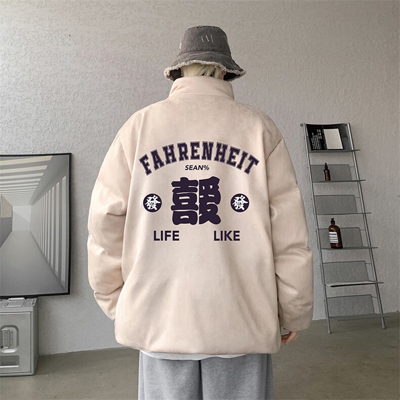 麂皮绒棉衣男大码立领棉袄子男羽绒棉服JM87256-P110图片
